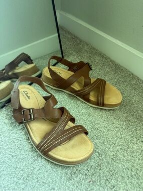 Clarks Collection Adjustable Sandals - Brynn Step